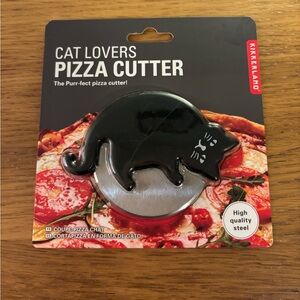Kikkerland Cat Lovers Pizza Cutter New